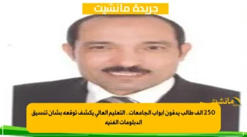 250 ألف طالب يدقون أبواب الجامعات.. التعليم العالي يكشف توقعه بشأن تنسيق الدبلومات الفنية 1